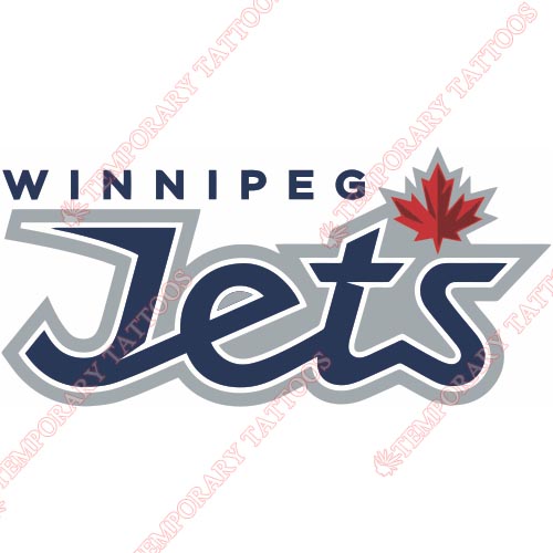Winnipeg Jets Customize Temporary Tattoos Stickers NO.377